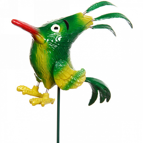Фигура на спице "Птица-говорун" 10*40см для отпугивания птиц