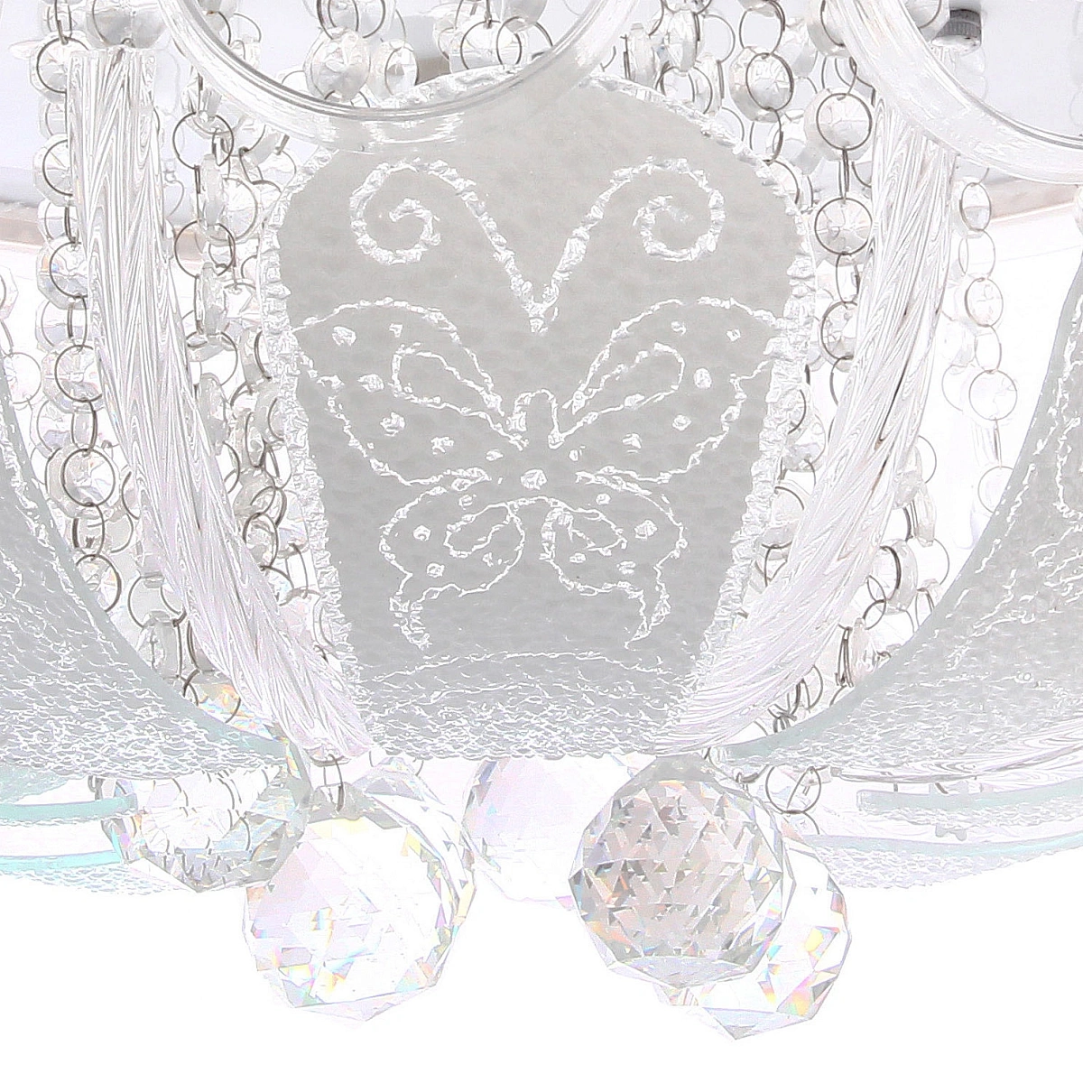 Люстра 5*40Вт Е27+LED 30*50*50см хром A8121-500