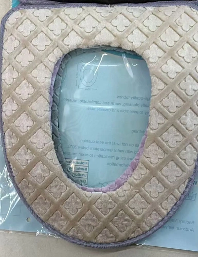 Чехол для сиденья унитаза "Soft"бежевый