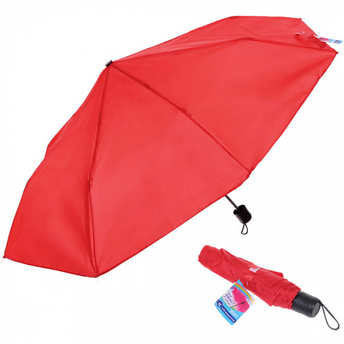 Зонт женский механический "Ultramarine", цвет бордовый, 8 спиц, d-97см, длина в слож. виде 24см   