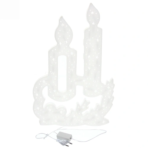 Световое панно, 40см,Свечи мультицвет_7