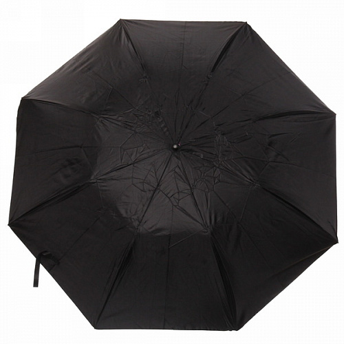 Зонт мужской полуавтомат "Ultramarine - Эстет", двухцветный, цвет черный, 8 спиц, d-95см, длина в слож. виде 40см  