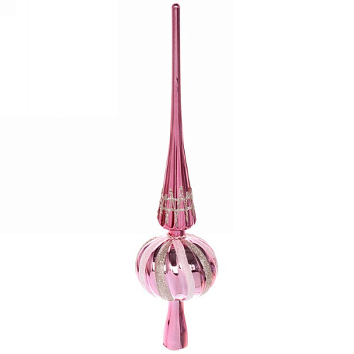 Верхушка на ёлку SHINE "Magic Waves" 33 см, rose pink