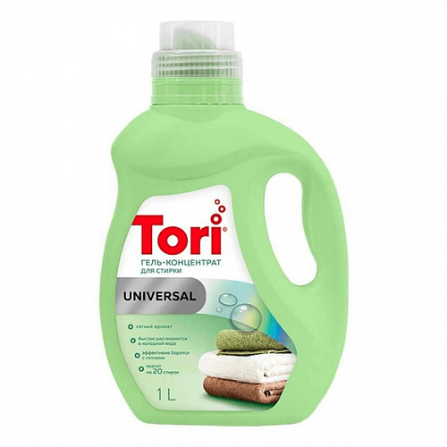 Гель для стирки TORI  Universal  1л (концентрат)  