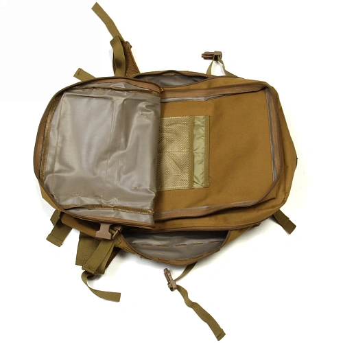 Рюкзак туристический 40л, цвет песочный,D3_17
