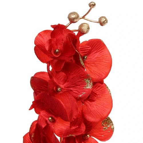 Искусственные цветы FLOWERS GLAMOUR 72см Орхидея красная_8