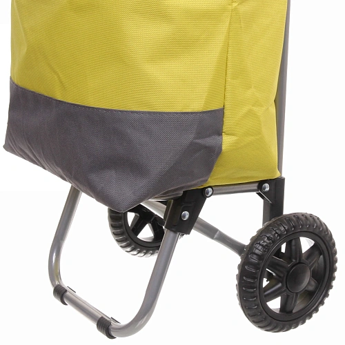 Тележка хозяйственная с сумкой (863228см, колеса 14см,грузоподъемность до 15 кг) желтая ST-821_5