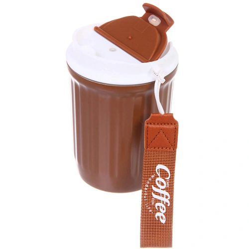 Термокружка 350мл Coffee, цвет коричнвый _3