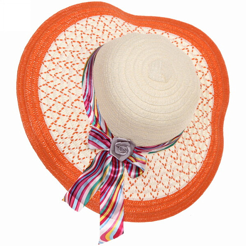 Шляпа женская с широкими полями TiraMiSu- Ассоль, микс 6 цветов, р58, ширина полей 10 см_30