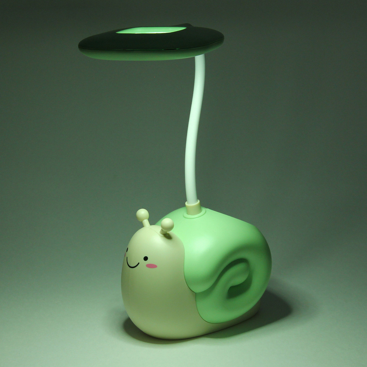Настольная лампа "Sweet - Snail" LED, USB 0.6-4.2W 5V, Зеленый