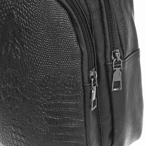 Сумка мужская Major-crocodile, цвет черный, два отделения, 29175,5см_10