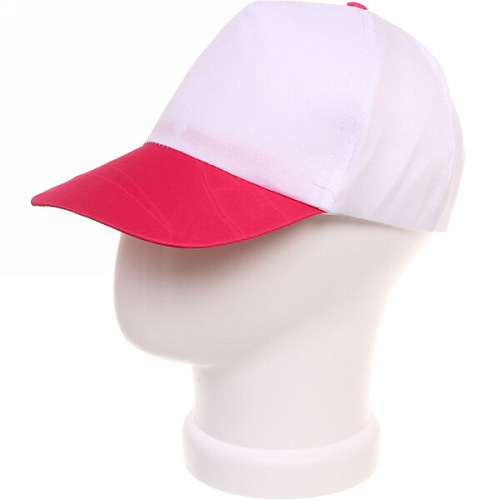 Бейсболка двухцветная Summer collection, цвет белый с розовым, р58_7