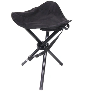 Табурет складной "Тренога", 30*30*38 см, до 100 кг, чёрный