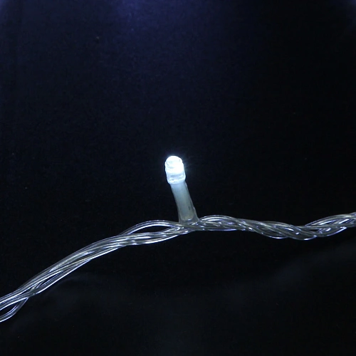 Гирлянда для дома Мерцание Premium 9,5 м 100 ламп LED прозр провод,1 реж,IP-40, Белый (возможность соединения)_3