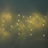 Гирлянда для дома БАХРОМА "Мерцание" ш1,5м* в30/50 см 48 ламп LED, прозрачн.пров, авторежим, IP-20, Теплый белый
