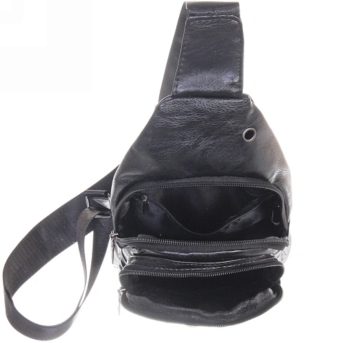 Сумка мужская Major-crocodile, цвет черный, два отделения, 29175,5см_12