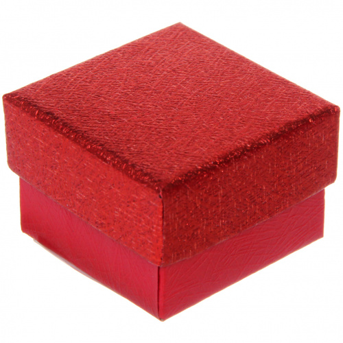 Коробка подарочная "Блеск" 4*4*3 см, Красный