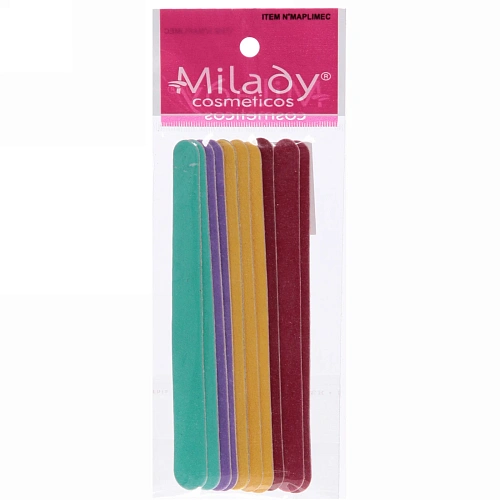 Пилки для ногтей наждачные в пакете прямые Эстетика, в наборе 10шт, рисунок микс,11,5см_7