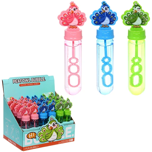 Мыльные пузыри "Павлин" 14 см, 40 мл