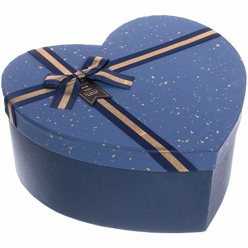 Коробка подарочная "Приятный сюрприз" 31*28*13,5 см, синий