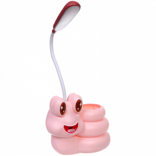 Настольная лампа "Sweet - Улиточка" 30*12*7 см LED с подстаканником, USB 0.6-3W, Розовый