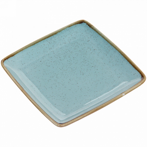 Тарелка керамическая "Tiffany Blue" десертная 15*15*1,8см