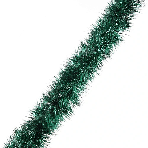 Мишура "Сияющая роскошь" 2 м 10,5 см, Изумруд