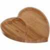 Менажница бамбуковая "SHEF" 18*19см Сердце 2секции