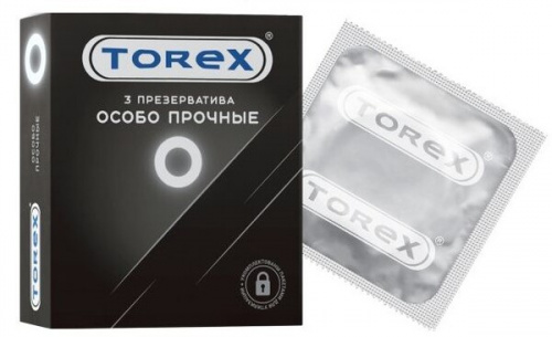 Презервативы TOREX латексные особо прочные (3 шт/уп)