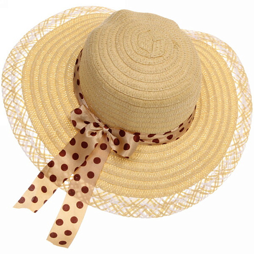 Шляпа женская с широкими полями TiraMiSu- Афина, микс  цветов, р58, ширина полей 10 см_6