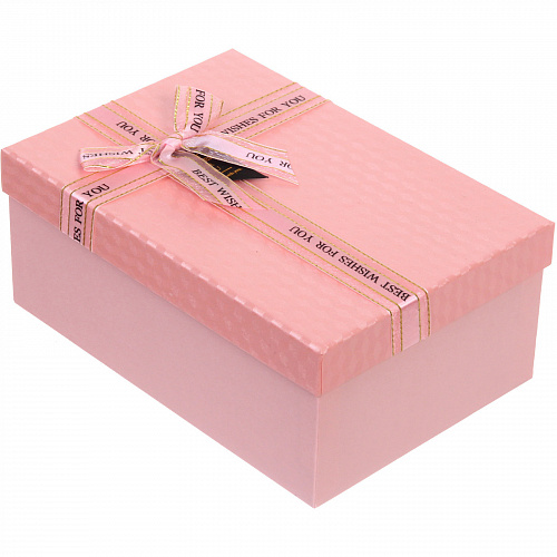 Коробка подарочная "Момент" 23*16*9,5 см, розовый
