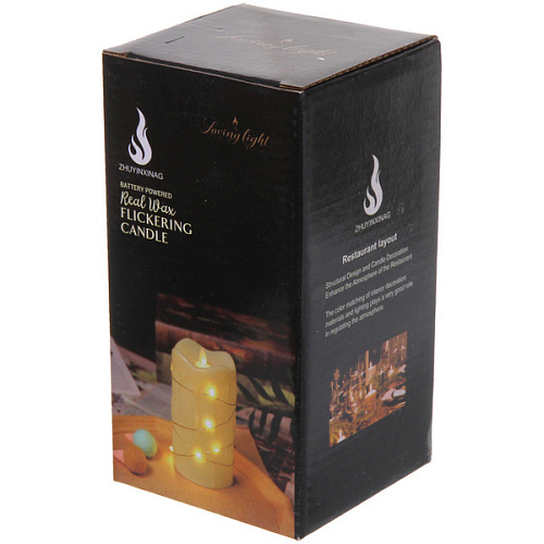 Сувенир с подсветкой Свеча - Сияние 915 см (работает от батареек 3 ААА)_4