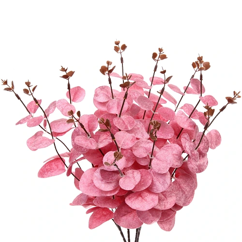 Искусственные цветы FLOWERS MAGIC 50см Эвкалипт розовый_7