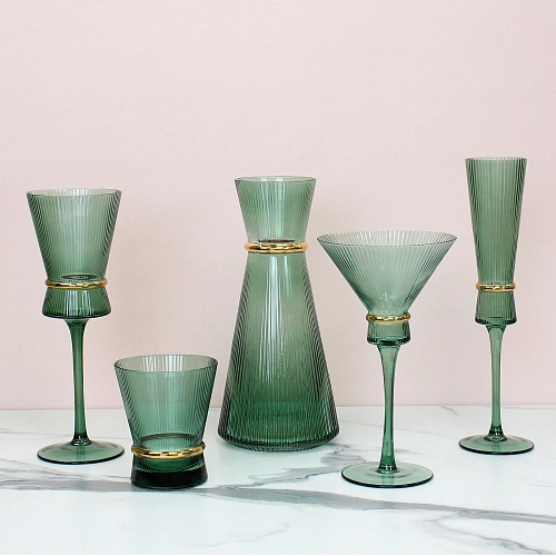 Ваза стеклянная VIVALDI 1350мл, зеленая_7