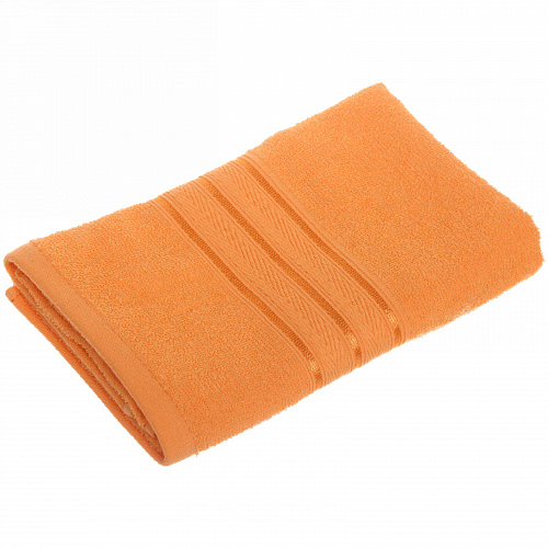 Полотенце махровое 50*80см "Comfort" цвет оранжевый 03010 плотность 300гр/м2