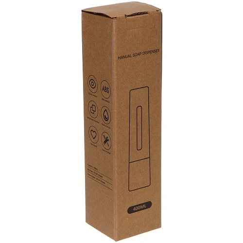 Дозатор для жидкого мыла настенный 400 мл серый ZA607G_9