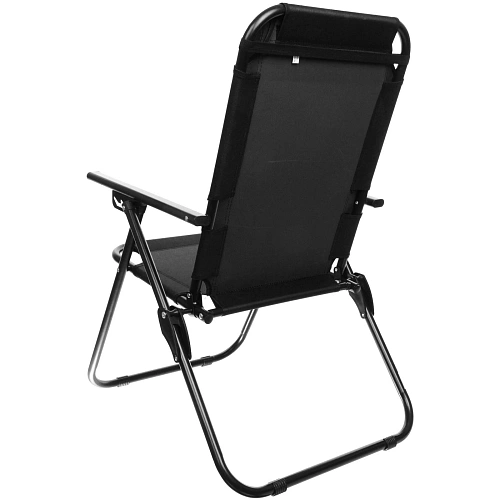 Кресло складное с подлокотниками TFS1608, 546895 см, 3 положения, чёрный_7