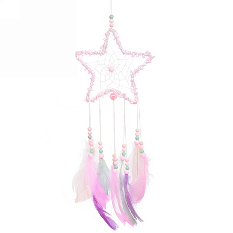 Украшение-оберег "Ловец Снов-Fantasy star" 11*55см