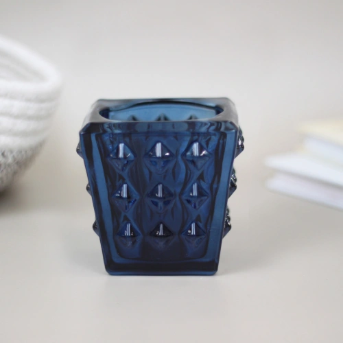 Подсвечник "Нежность" 7,7*7,5 см, Синий