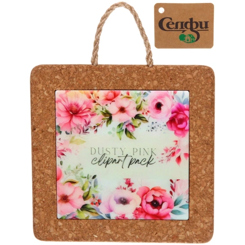 Подставка декоративная 14,5*14,5см "Пионы"