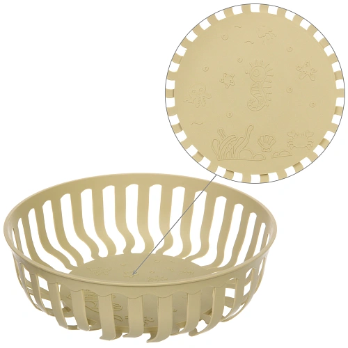 Сухарница пластиковая "SEGRETO" 26*8см  оливковая