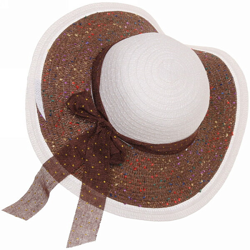 Шляпа женская с широкими полями TiraMiSu- Адель, микс 5 цветов, р58, ширина полей 13 см_24