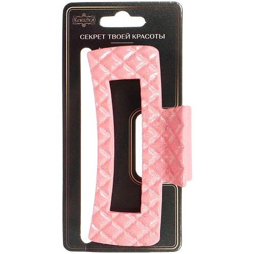 Заколка - краб для волос AKS - MANTANA, микс 6 цветов, прямоугольник,10,53,5см _6