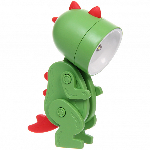 Настольная лампа "Sweet - Динозаврик" LED 5,1*3,6*9,8 см, батарейки AG3 0.2W, Зеленый