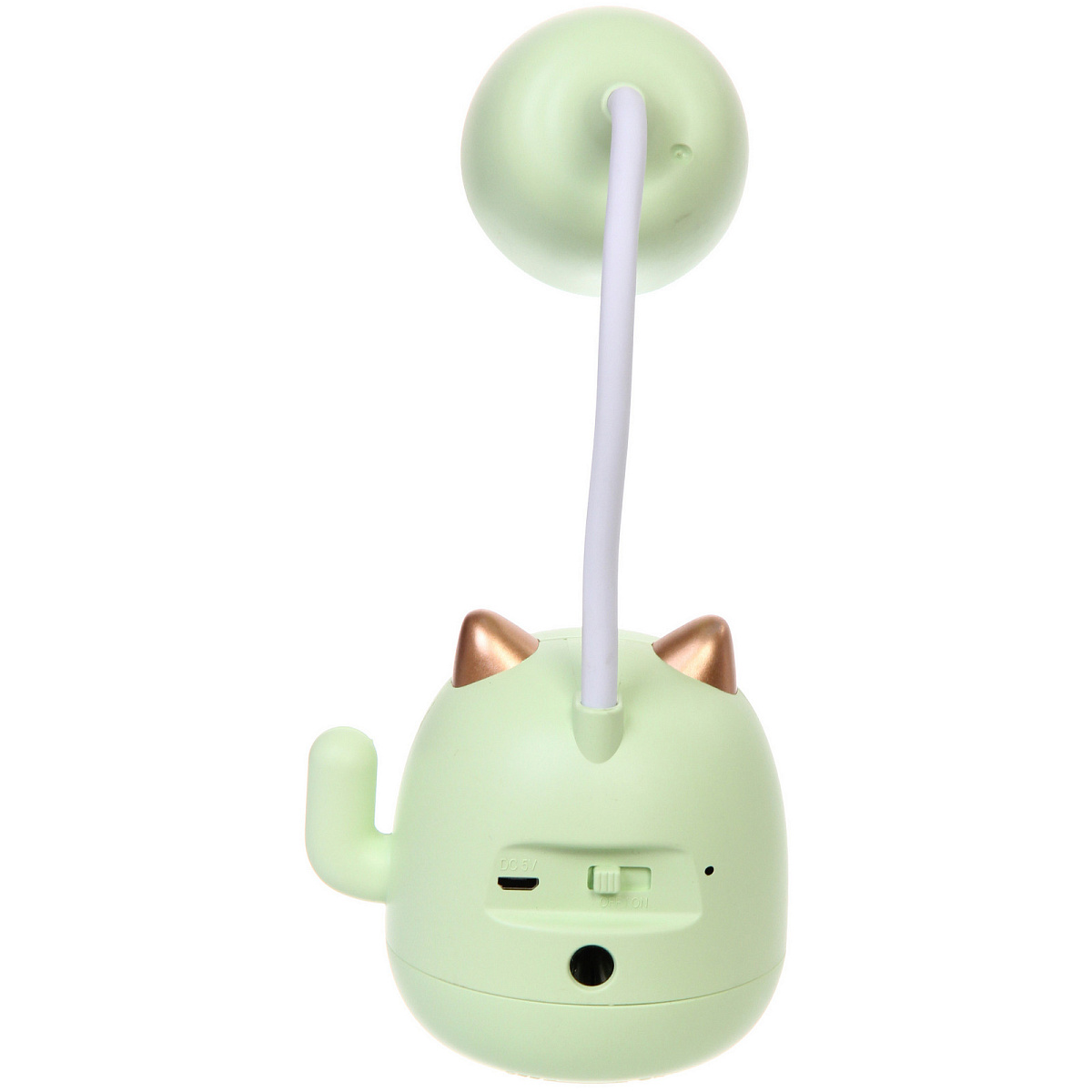 Настольная лампа "Sweet - Котёнок" 9*22.5 см LED, USB 3w 5v, Зеленый