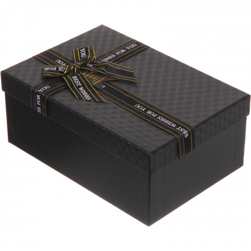 Коробка подарочная "Момент" 23*16*9,5 см, черный