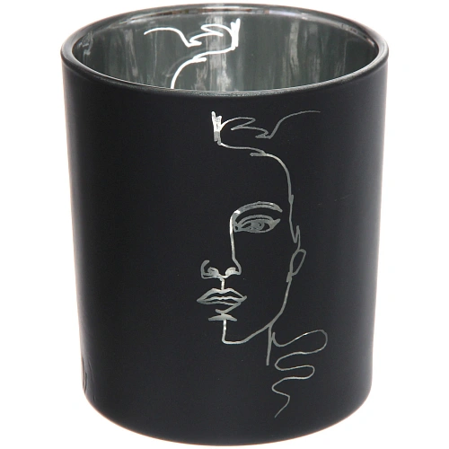 Подсвечник Нежный силуэт 8,510 см, Черный_2