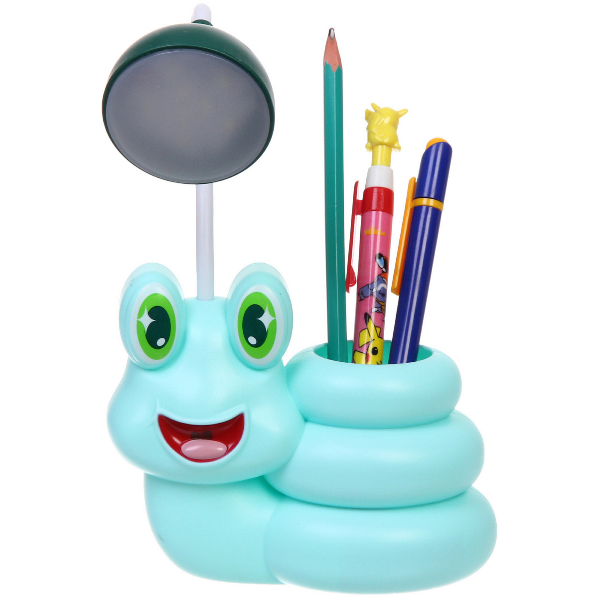 Настольная лампа "Sweet - Улиточка" 30*12*7 см LED с подстаканником, USB 0.6-3W, Зеленый