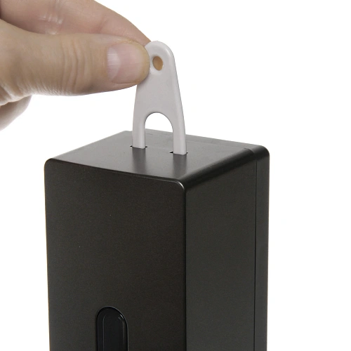 Дозатор для жидкого мыла настенный 400 мл серый ZA607G_4