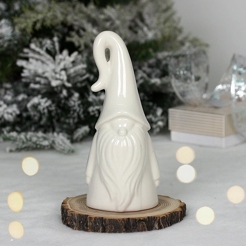 Украшение новогоднее GLOSS "Волшебник" 8.5*7*19 см, Белый